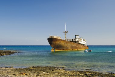 Shipwreck in Lanzarote clipart