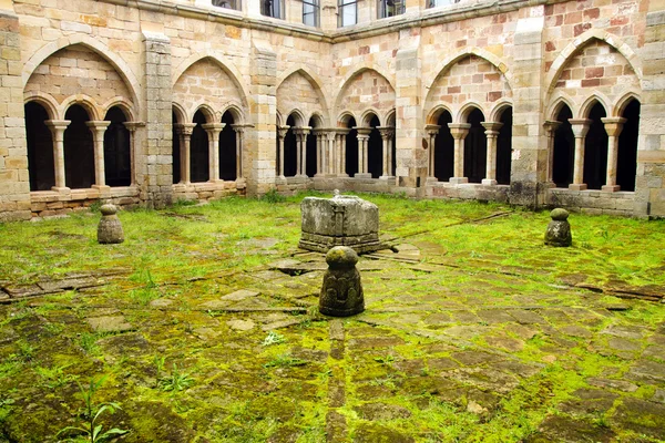 stock image Santa Maria la Real Monastery cloister, Aguilar de Campoo