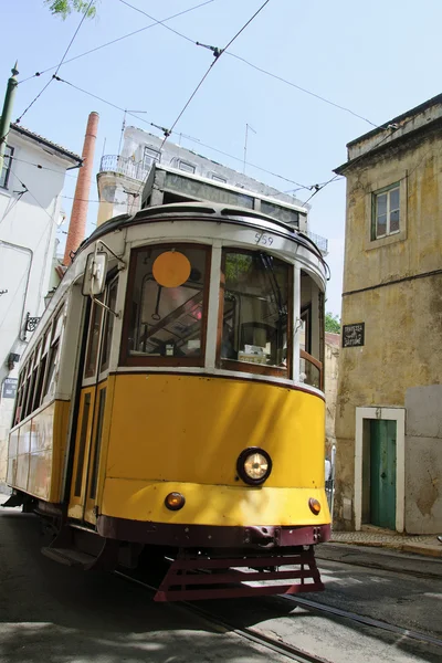 stock image Yellow Tram in Lisbon