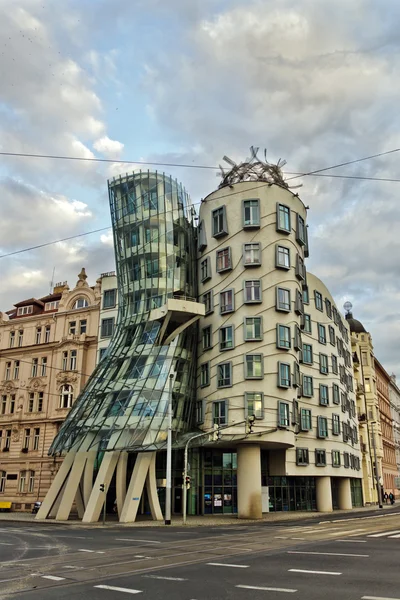 Танцующий дом в Праге Стоковое Фото