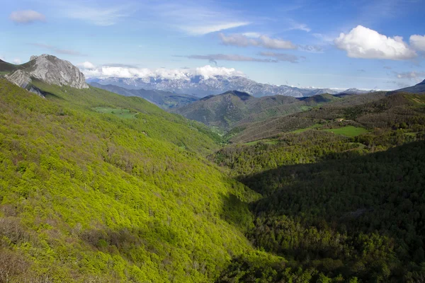 Vue sur la vallée depuis Piedras Luengas viewpoit — Photo