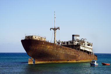 Shipwreck in Lanzarote clipart