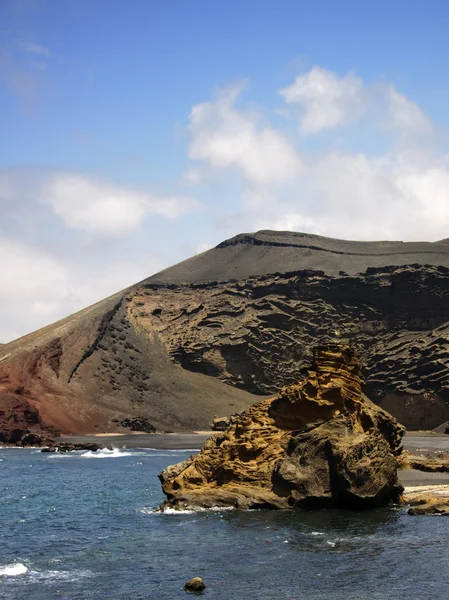 stock image El Golfo volcanic zone (Lanzarote)