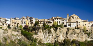 Cuenca, İspanya. panoramik görünüm