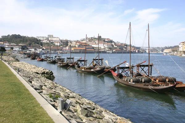 Buques en Oporto — Foto de Stock