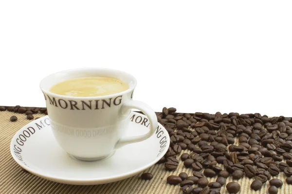 Dobré ráno kávu Stock Obrázky