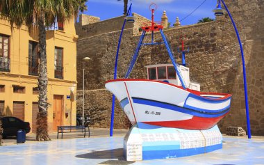 Boat, Melilla. clipart