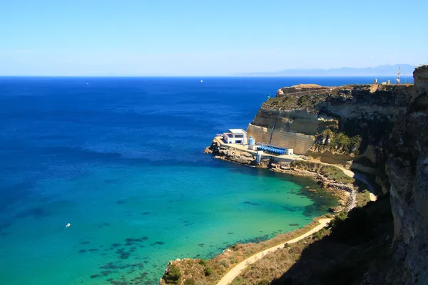 Aguadu cliff, Melilla. Royalty Free Stock Photos
