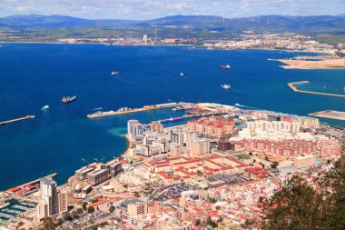 Algeciras bay,Gibraltar clipart