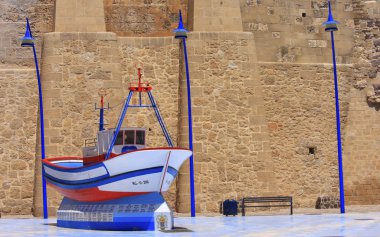 Boat, Melilla. clipart