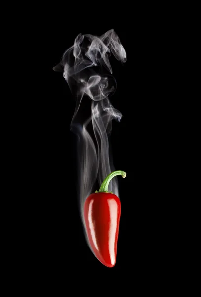 Roken hete rode Jalapeno peper (Capsicum Annuum) — Stockfoto