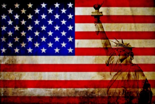 Vintage σημαία ΗΠΑ Εικόνα Αρχείου