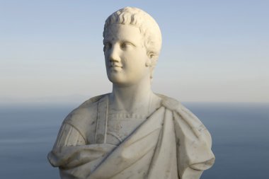 Santorin roman bust clipart