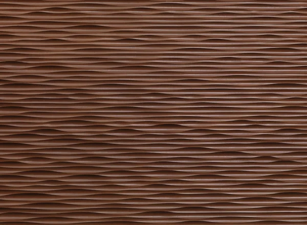 stock image Coated wooden corrugated wall