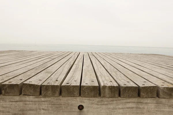 stock image Promenade planks perspectively