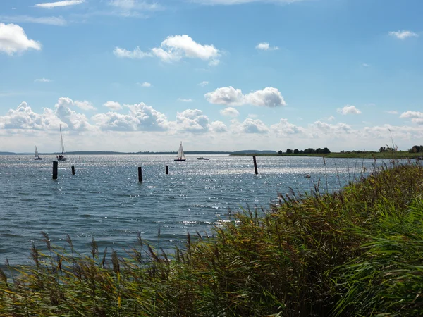 stock image Boats in lake