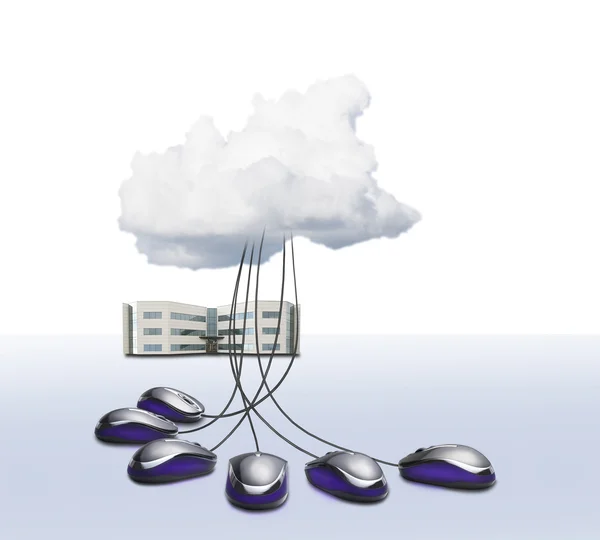 Computación en nube Imagen de archivo