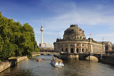 Bode Museum on Museum Island with TV Tower in background, Berlin clipart