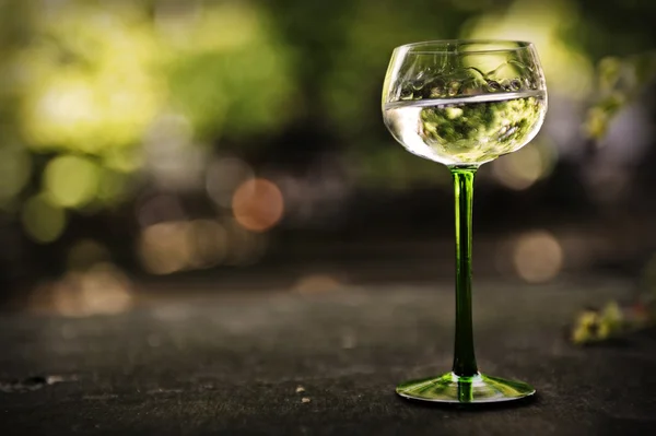Glas riesling Elzasser witte wijn — Stockfoto