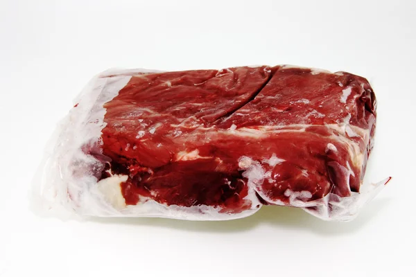 Carne de bovino congelada . — Fotografia de Stock
