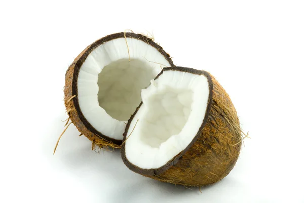 Two coconut parts — Stock Photo, Image