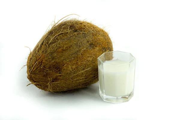 Kokos a cocosmilk — Stock fotografie