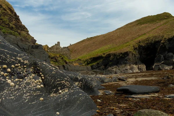 ビーチとアイルランドの山 — ストック写真