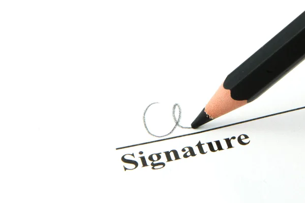 Assinatura — Fotografia de Stock