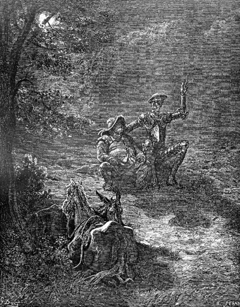 Sancho and the Don indulge in philosophical reflections