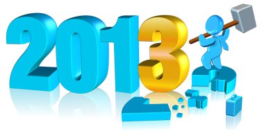 Happy new year 2013 clipart