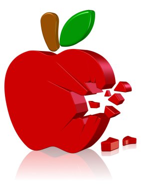 Apple computer logo clipart