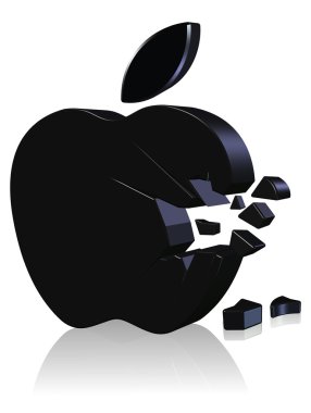 Apple computer logo clipart