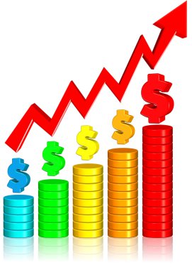 Increasing Money Chart clipart