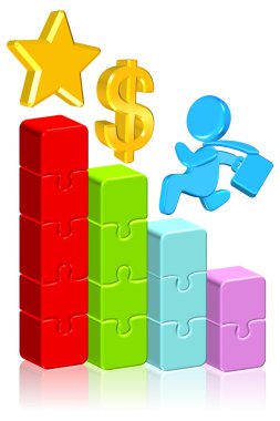 Moving Up Business Chart clipart