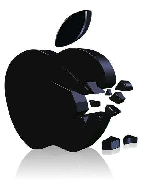 Logo komputera Apple — Zdjęcie stockowe