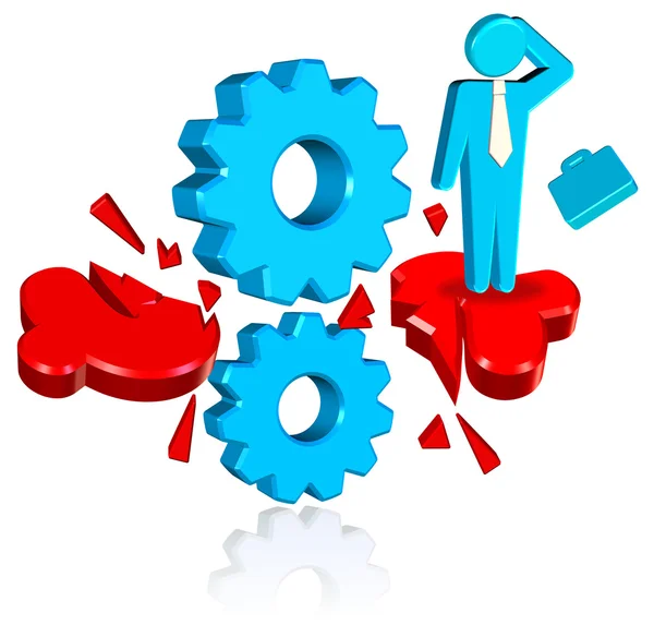 Business Solution Cogs — Stock Photo, Image