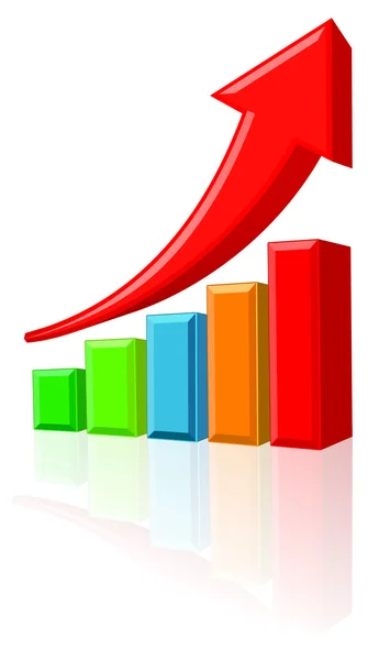 Increase Business Chart — Stock Photo, Image