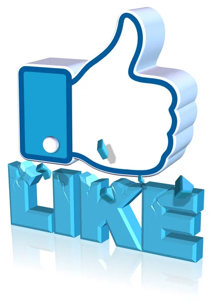 Desain Facebook Like — Stok Foto