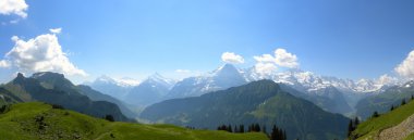 Mountain panorama from Schynige Platte, switzerland clipart