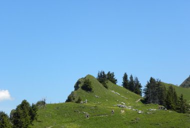 Schynige Platte görünümünden dağ?, İsviçre