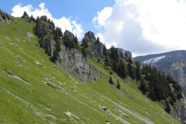 Schynige Platte görünümünden dağ?, İsviçre