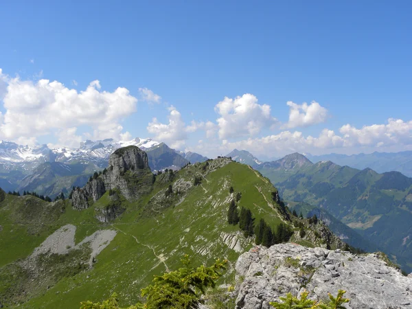 Schynige Platte görünümünden dağ?, İsviçre — Stok fotoğraf