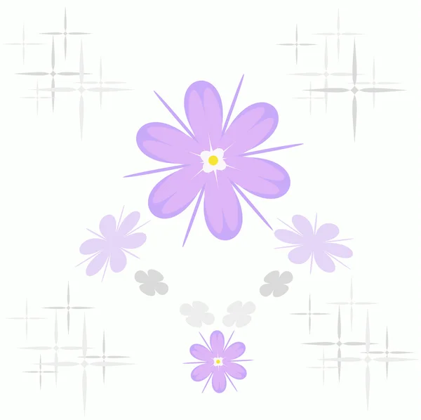 シームレスな花 — ストックベクタ