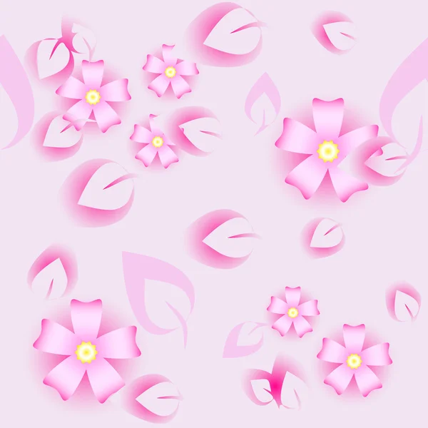 Sömlös blomma bakgrund — Stock vektor