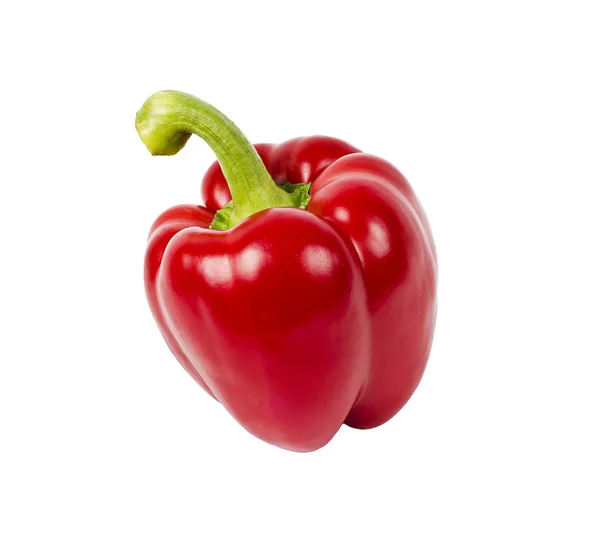 Frische rote Paprika isoliert auf weißem Hintergrund — Stockfoto