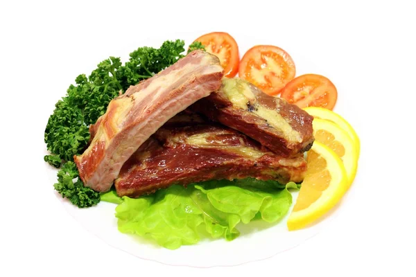 Grilled pork ribs Royalty Free Stock Photos