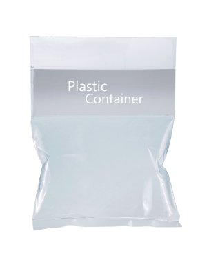 Transparent plastic pack clipart