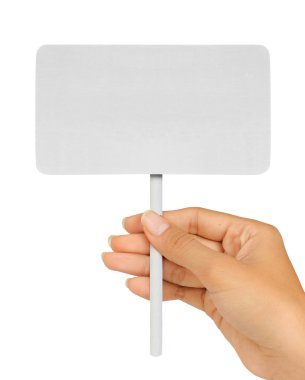 Blank Sign In isolated clipart