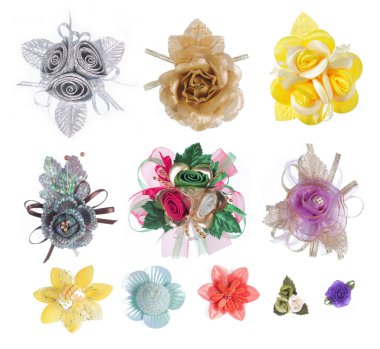 Artificial realistic Flower collection clipart