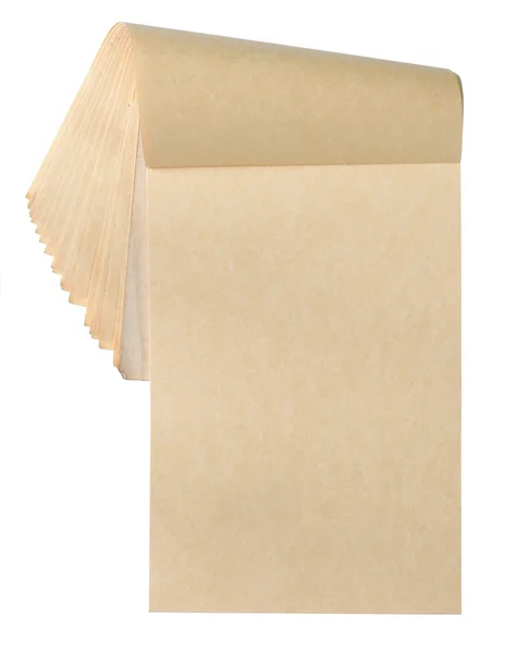 흰색 배경에 고립 된 메모장 — 스톡 사진